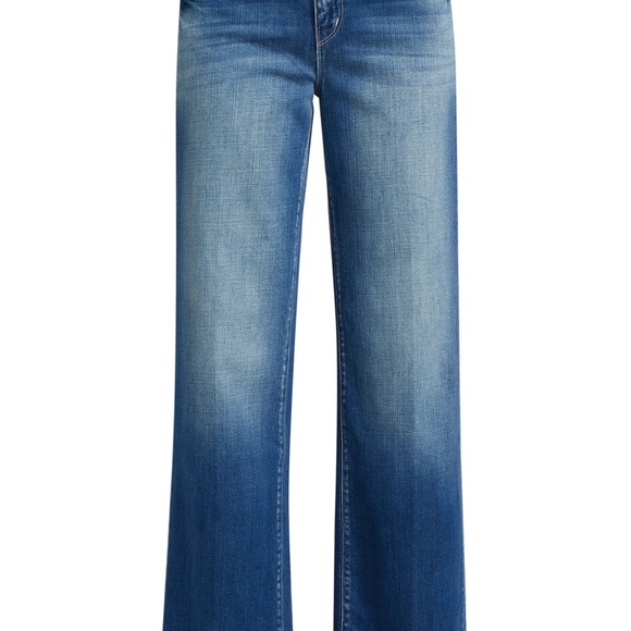 L'AGENCE Paris Joanne Jeans Low-rise Wide Leg in Palermo wash Size 28 New w Tag - Picture 2 of 8